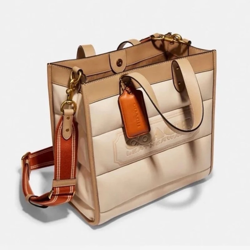 Coach Field Tote 22 with Quilting